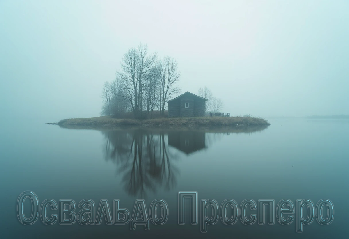 Загадочный остров возник посреди озера.