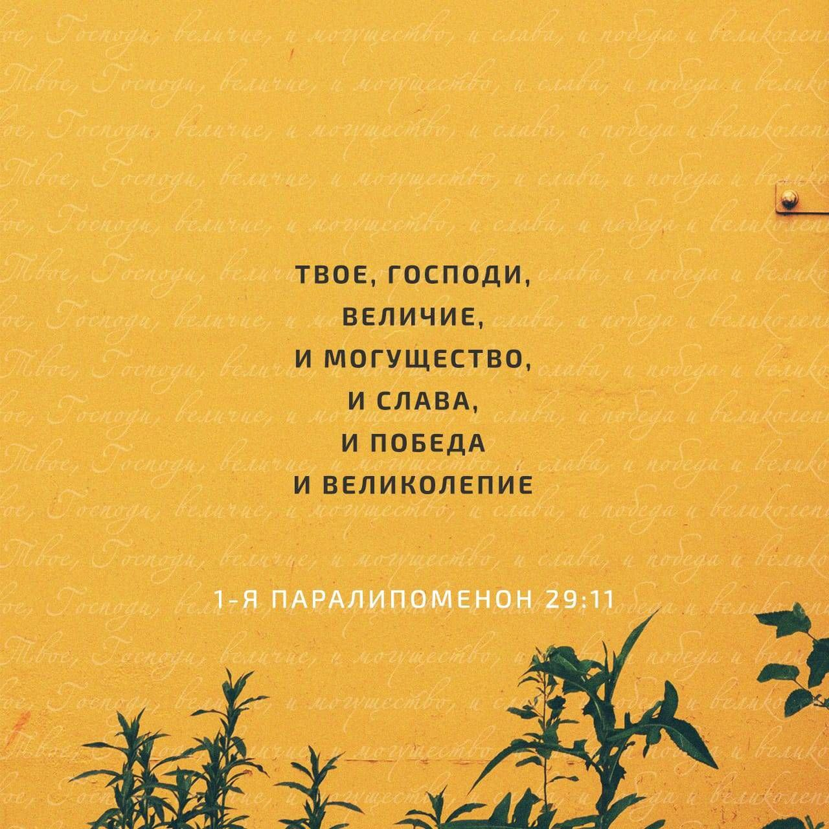 1-я Паралипоменон 29:11