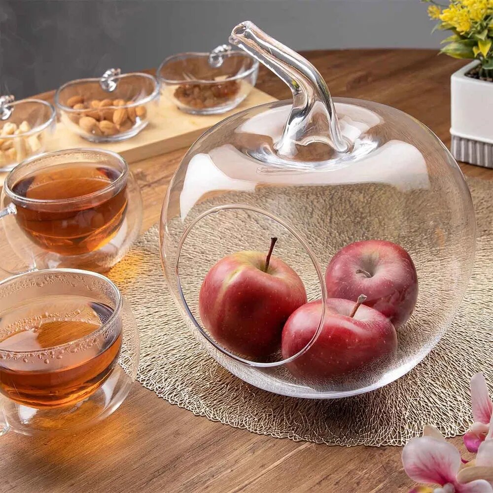 Конфетница из стекла в виде яблока ..... или тыквы