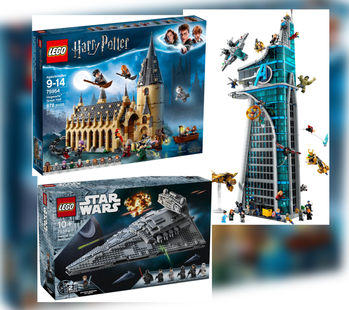 Примеры наборов Lego наиболее популярных серий