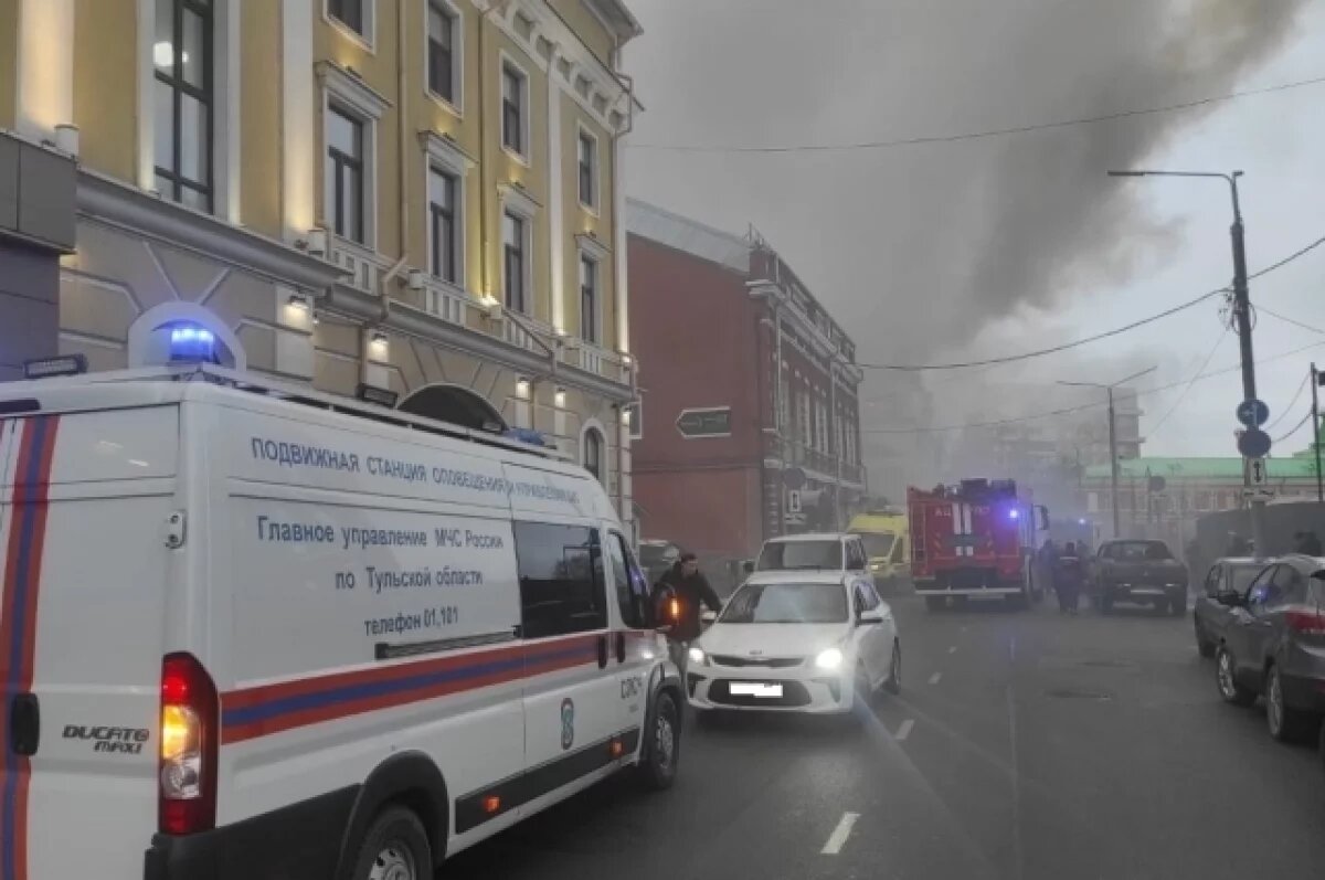    Открытое горение в тульском госпитале планируют устранить в ближайшие часы