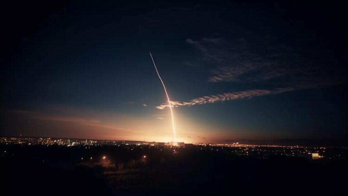 По информации телеграм-каналов, обломки сбитой ракеты ATACMS упали на территории БХЗ. Фото: изображение Midjourney