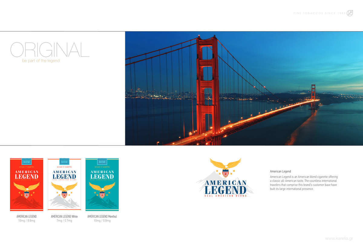 Страница из буклета Karelia Tobacco World