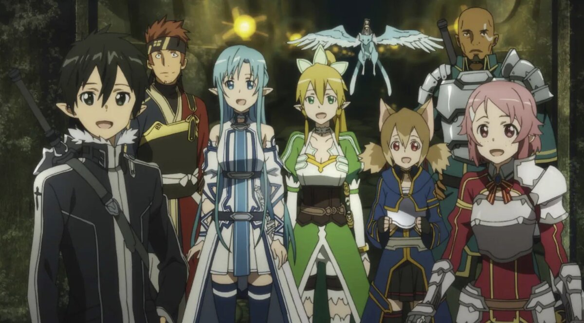 Кадр из аниме «Мастера меча онлайн»   📷