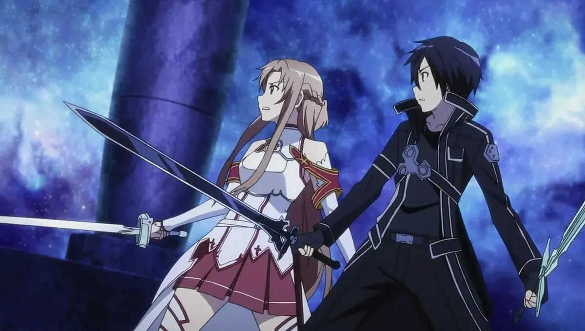 Кадр из аниме «Мастера меча онлайн»   📷