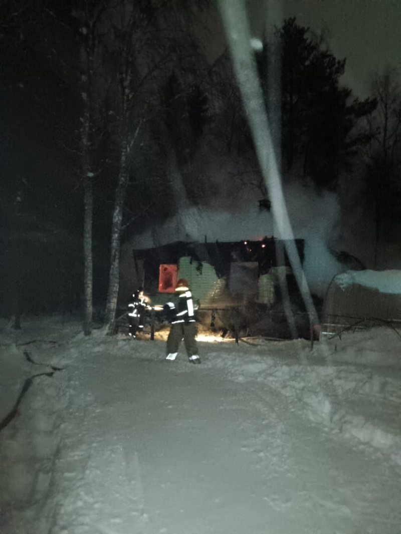    Мужчина погиб на пожаре под ПетрозаводскомОПС по Пряжинскому району