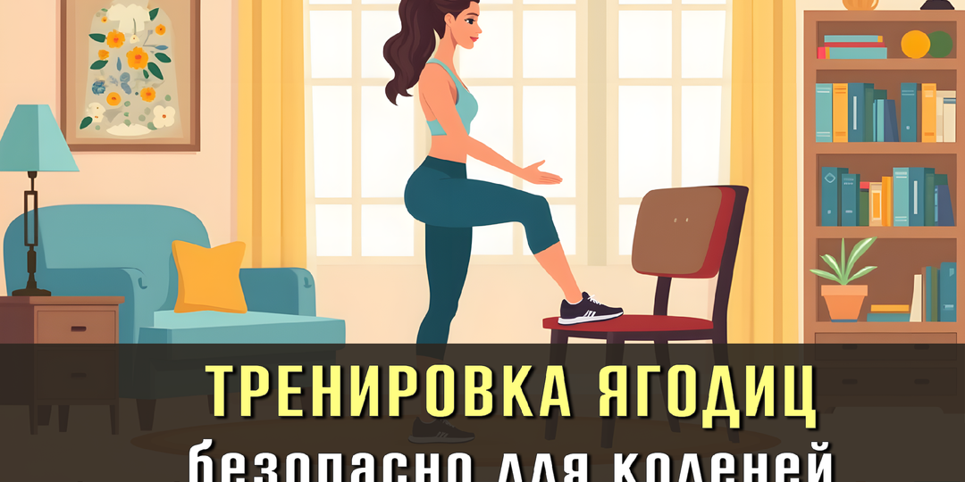 5 упражнений для ягодиц стоя без приседаний, которые подходят даже начинающим (со стулом)