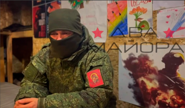    "Фантом" до мелочей запомнил тот бой. Скриншот видео с ТГ-канала "Два майора"