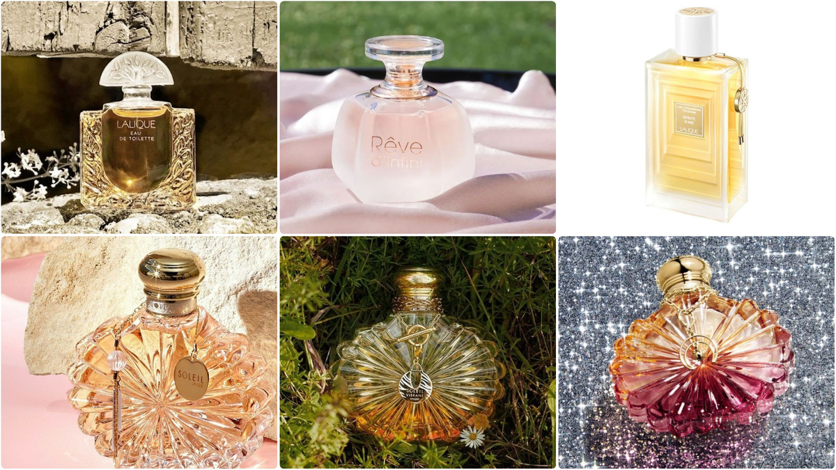 Woman Lalique, Reve d'Infini, Infinite Shine, Soleil, Soleil Vibrant, Soleil Lunar.