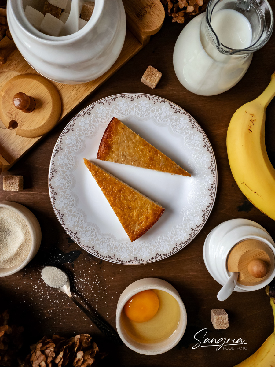 Запеканка с бананами 