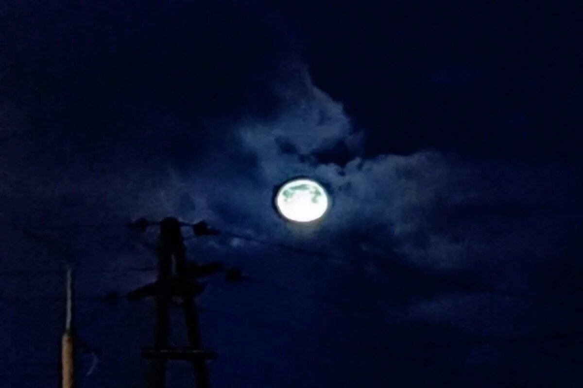    Жители Сахалинской области наблюдали мистическую Волчью Луну