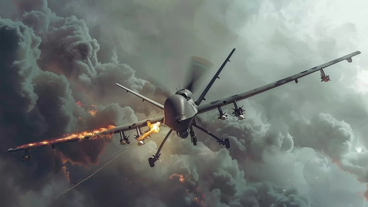 По словам очевидцев, в Тульской области раздавалось более десятка взрывов. Фото: изображение Midjourney. 