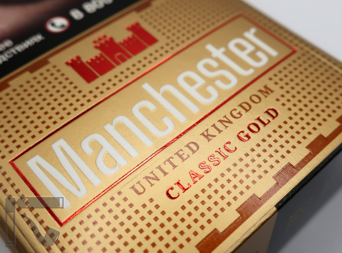 Сигареты Manchester Classic Gold. Фото: © канал "Уголок Курильщика"