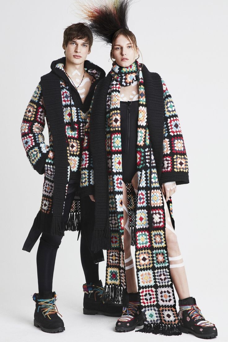 Alanui Pre-Fall 2018. Бренд выпустил несколько моделей специально для мужчин на осень 2018 года.