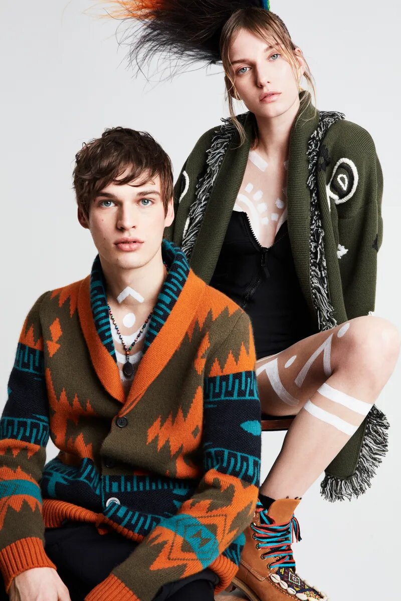 Alanui Pre-Fall 2018. Бренд выпустил несколько моделей специально для мужчин на осень 2018 года.