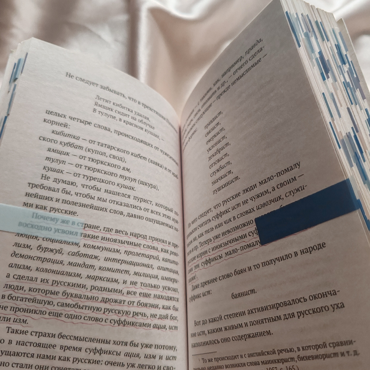 Стикеров в моей книге так много, потому что вся книга — одна сплошная цитата. И это я ещё выделила не всё, что хотела, и без этого вся новая пачка ушла. 