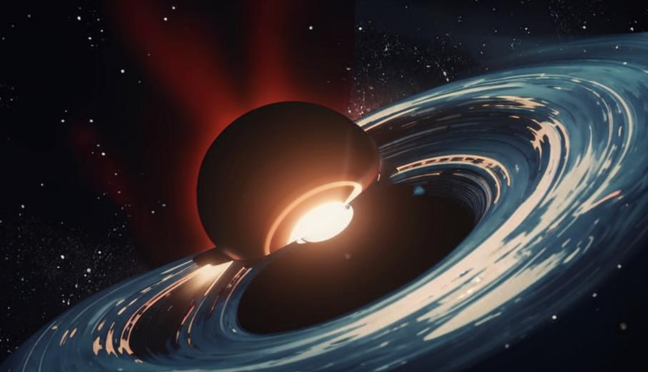 Планету затягивает в чёрную дыру