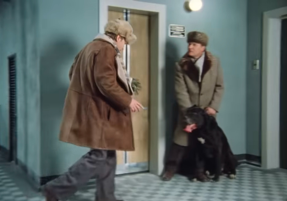 Фото — стоп-кадр из к/ф «Ирония судьбы, или С легким паром», 1975