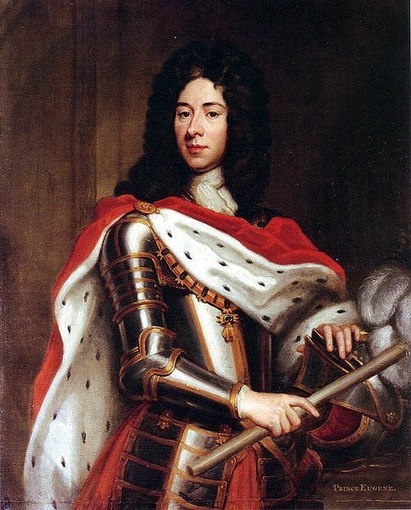 Евгений Савойский (18 октября 1663 — 21 апреля 1736) — принц Кариньяно, полководец Священной Римской империи франко-итальянского происхождения, генералиссимус. Наряду с Морицем Оранским, Валленштейном, Густавом II Адольфом, Тюренном, Великим Конде, Монморанси-Бутвилем, Вобаном и Мальборо входит в число наиболее выдающихся и оказавших наибольшее влияние на военное искусство европейских полководцев Нового времени до периода Семилетней войны
