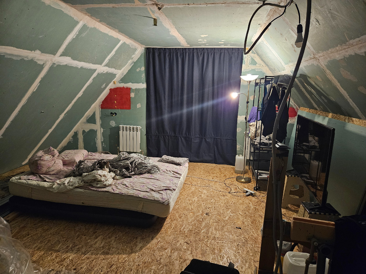 Спальня в мансарде