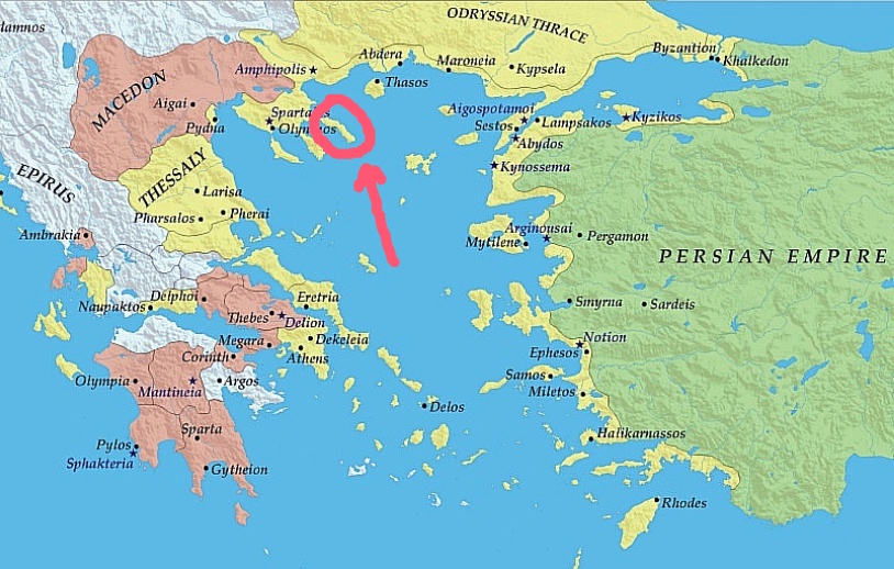 Где находится п-ов Афон.