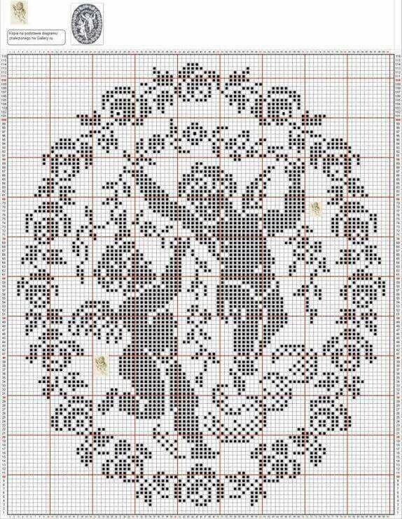 Схемы вязания саалфеток 