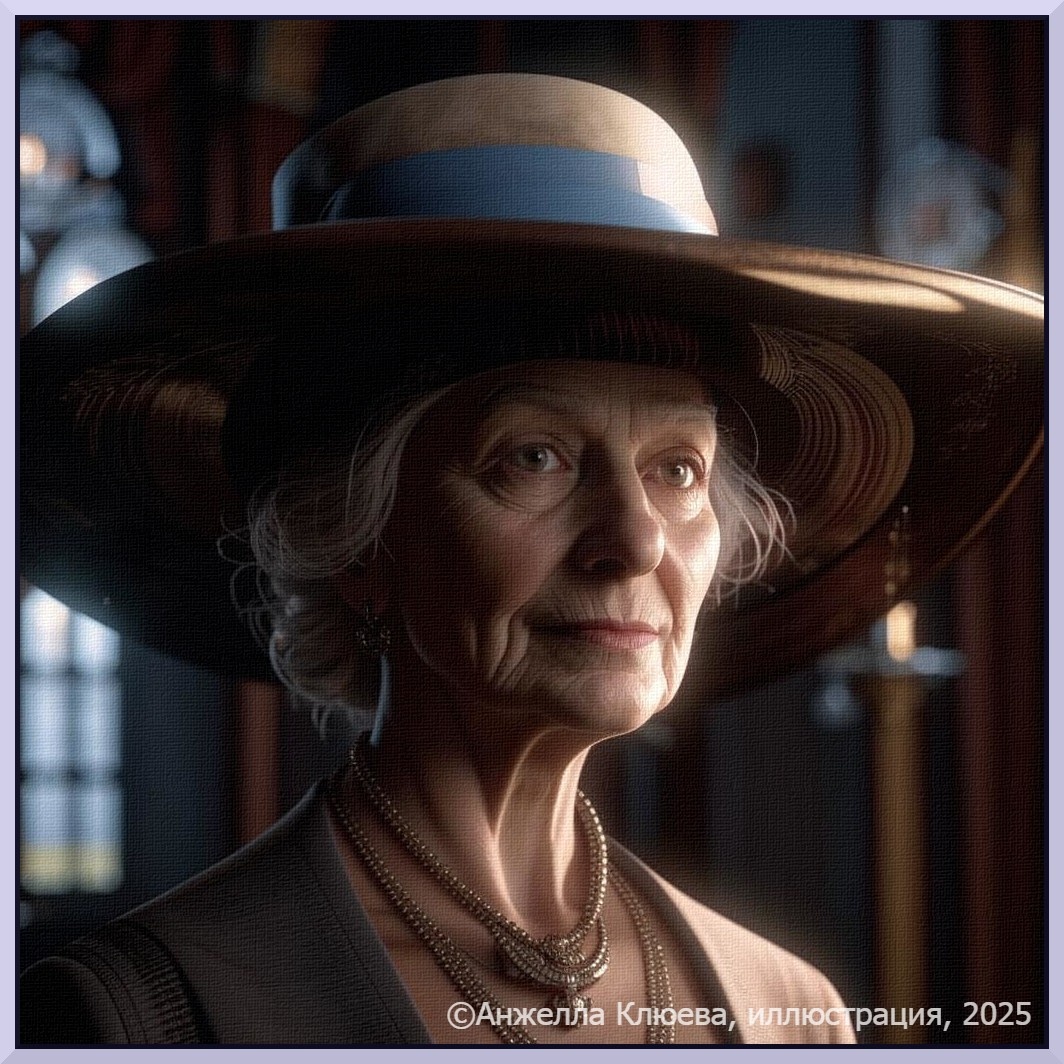 «Клара Цаханассьян». Иллюстрация создана творческим трудом автора канала «Смородиновые очи» с помощью искусственного интеллекта – нейросети Kandinsky 3.1 и компьютерной графики. Какое-либо сходство изображения с реальными людьми является случайным.