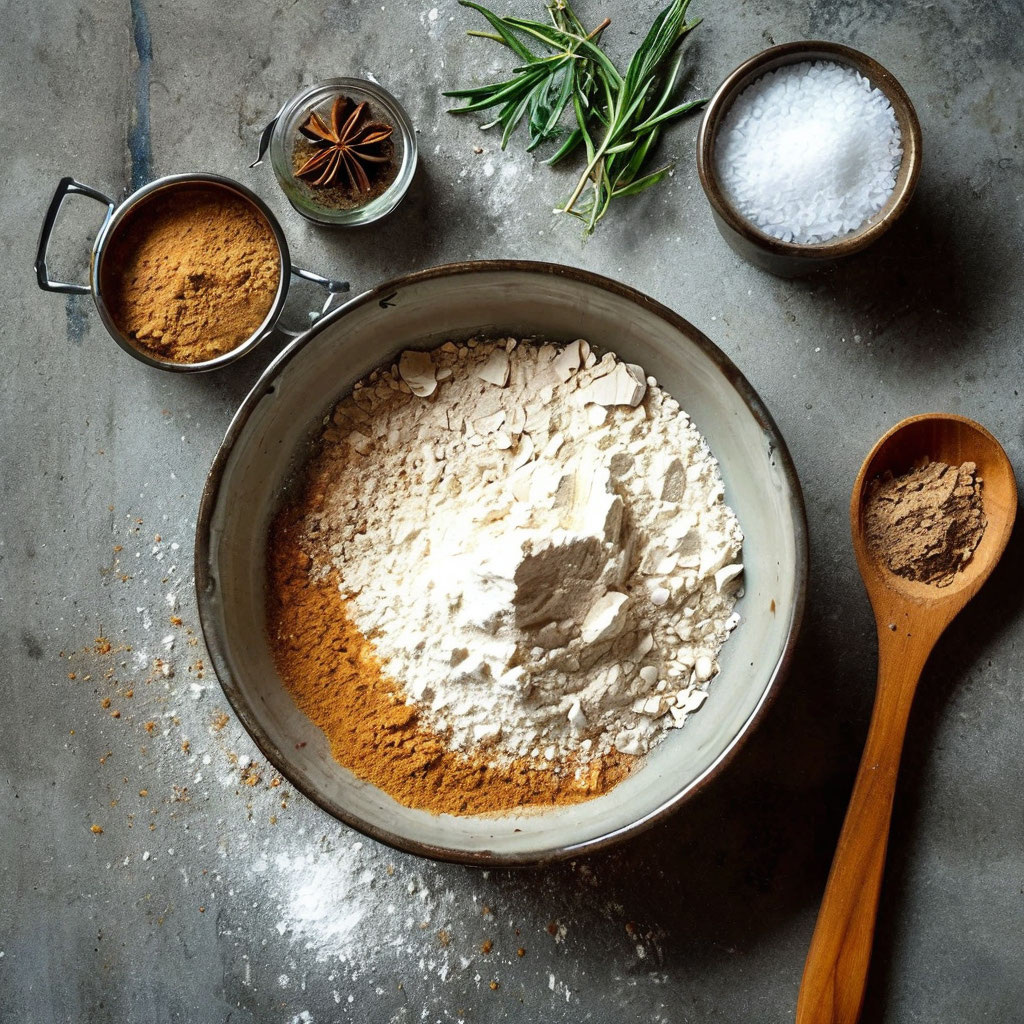 Смешиваем сухие ингредиенты