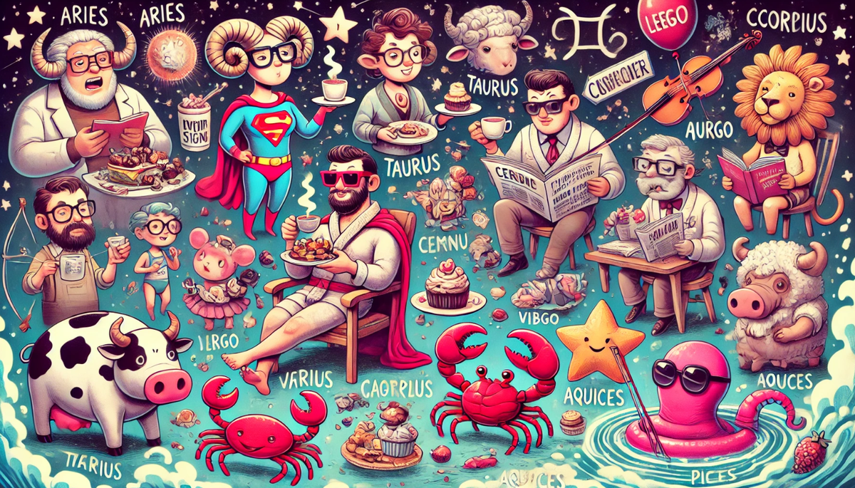 Шуточный гороскоп на 2025 год для всех Знаков Зодиака