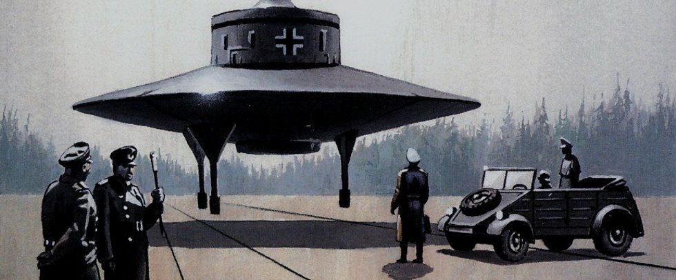 Представение художника о "Летающей тарелки" третьего рейха