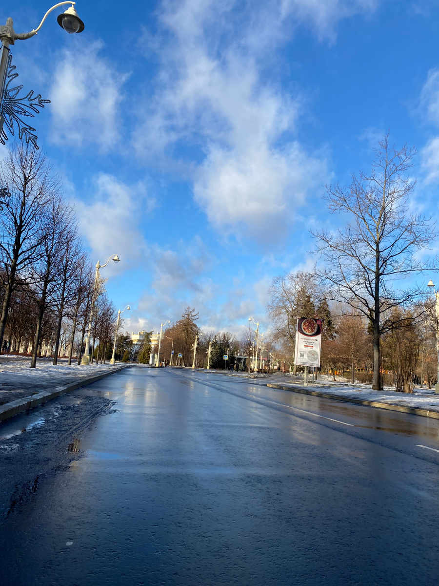 ВДНХ в начале января