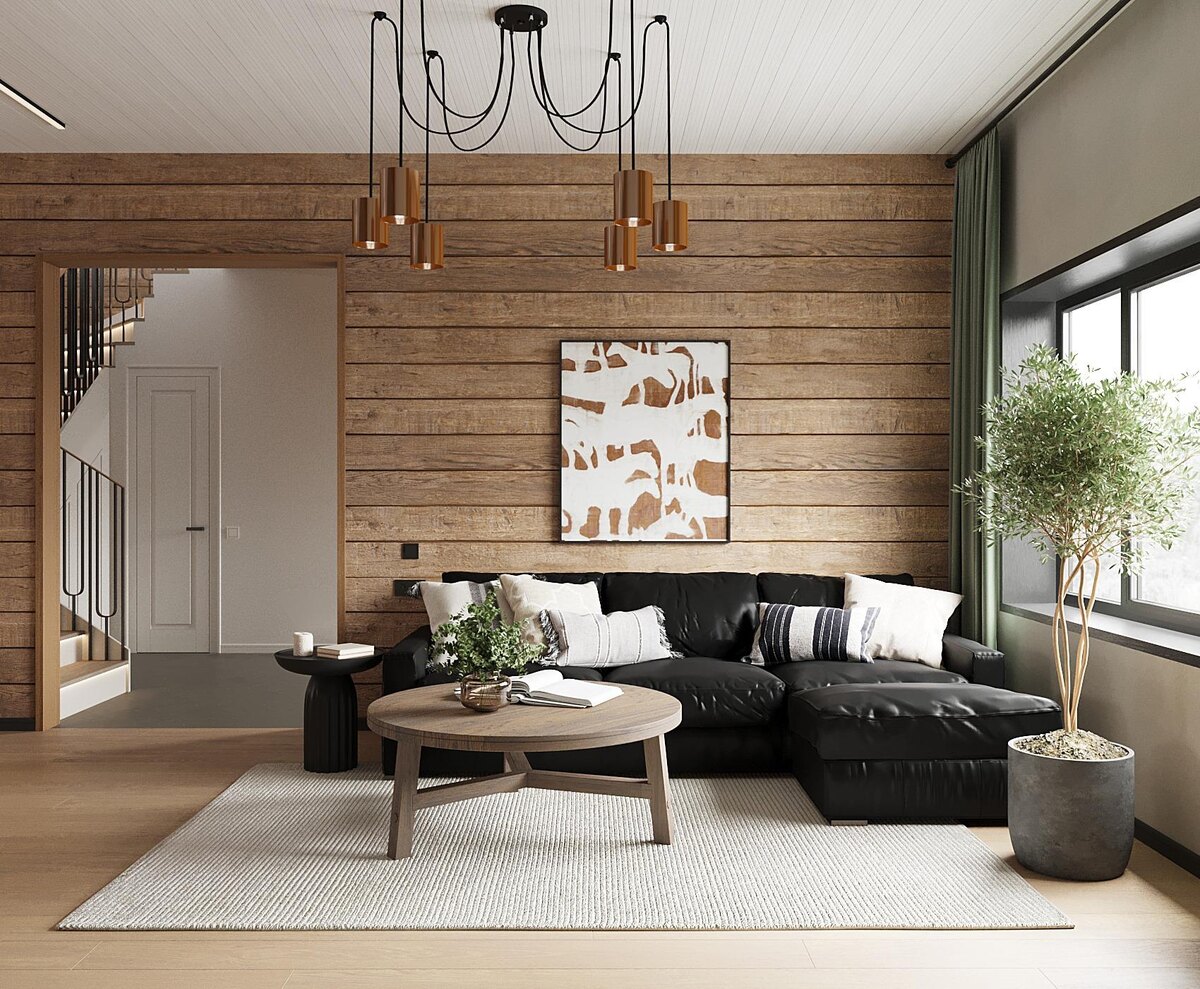 Дизайн гостиной от студии Verve