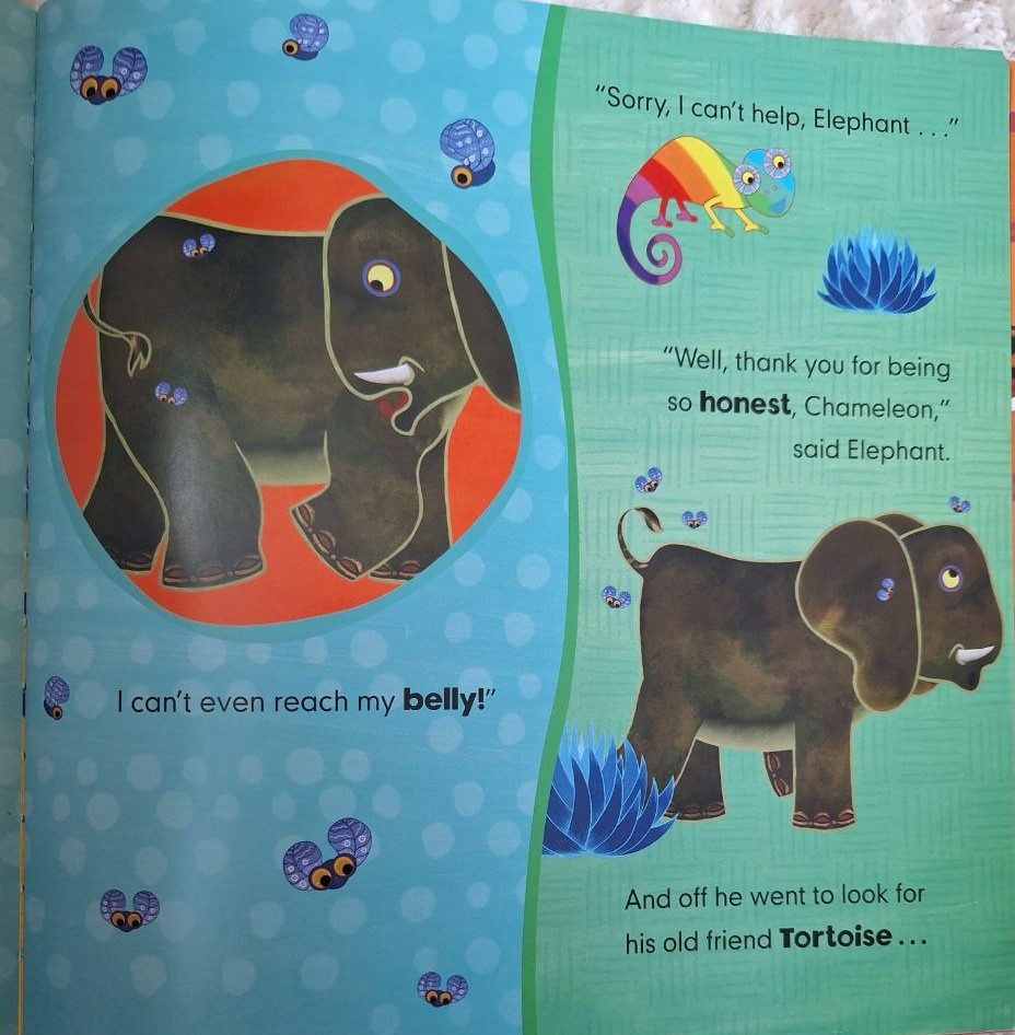 Здесь можно сказать привет слону, мухам и хамелиону)