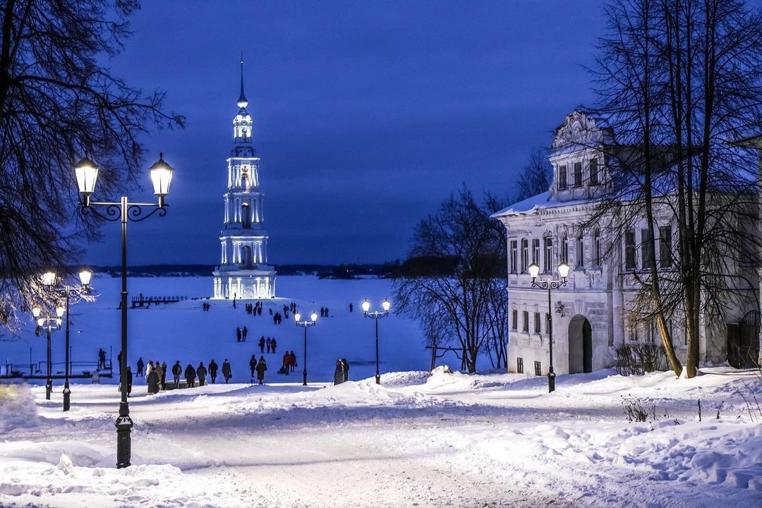 Калязинская колокольня после реставрации. Декабрь 2021 года