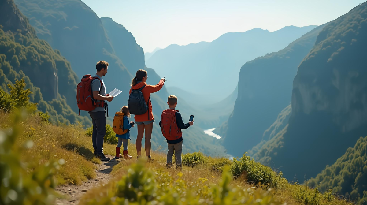 мы стояли на вершине небольшой горы. Внизу лежало тихое озеро, а вокруг — бескрайний лес.