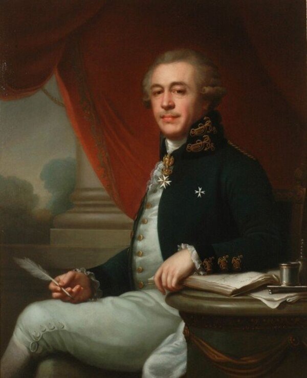 Иоганн Баптист Лампи-старший. Портрет Ивана Лазаревича Лазарева, 1790-е. Из имения Железняки Калужской губернии. Калужский музей изобразительных искусств