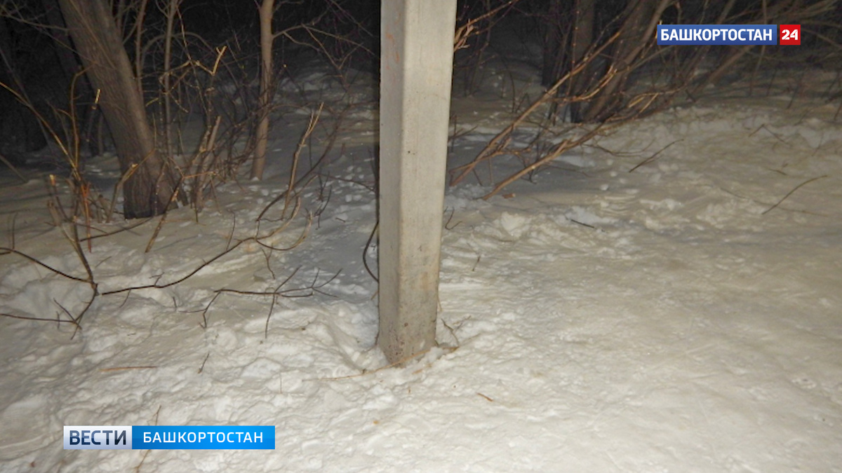    В Башкирии 12-летняя девочка при катании на тюбинге врезалась в столб