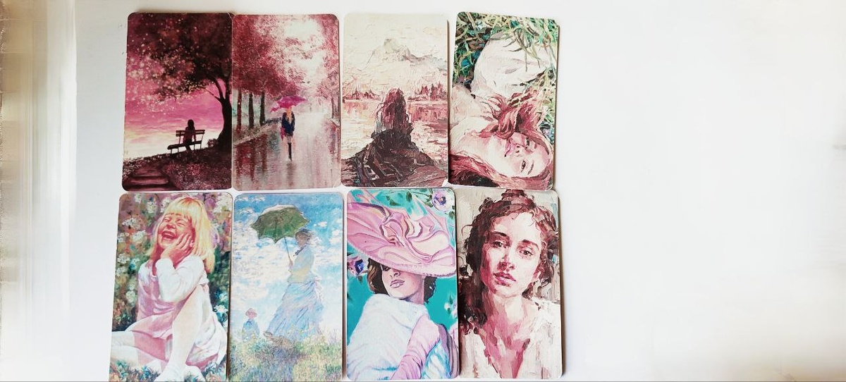 Следующие карты также выбраны в качестве примера с использованием колоды ,,Внутренняя Я,,. 