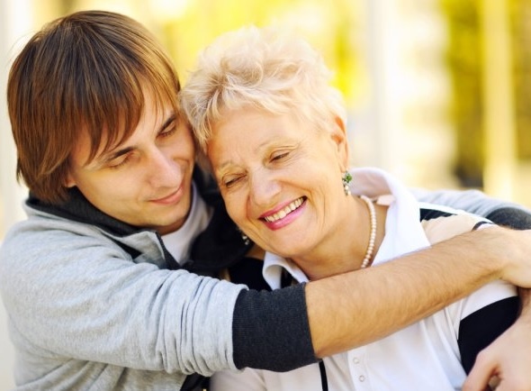 внук и бабушка