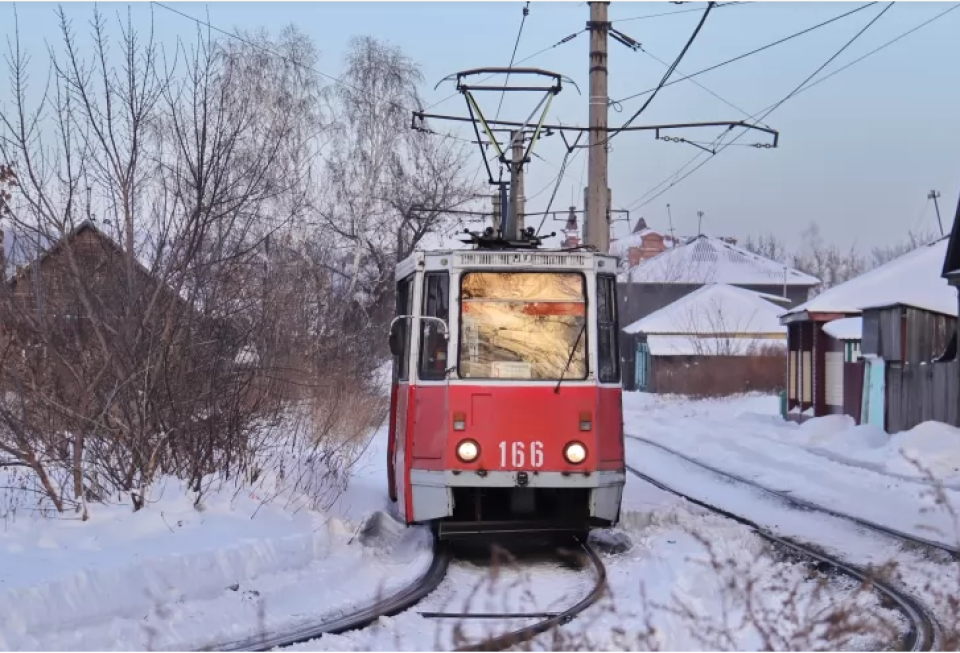    Трамвай в Бийске. Источник: Сергей Кулыгин, "Бийский рабочий"