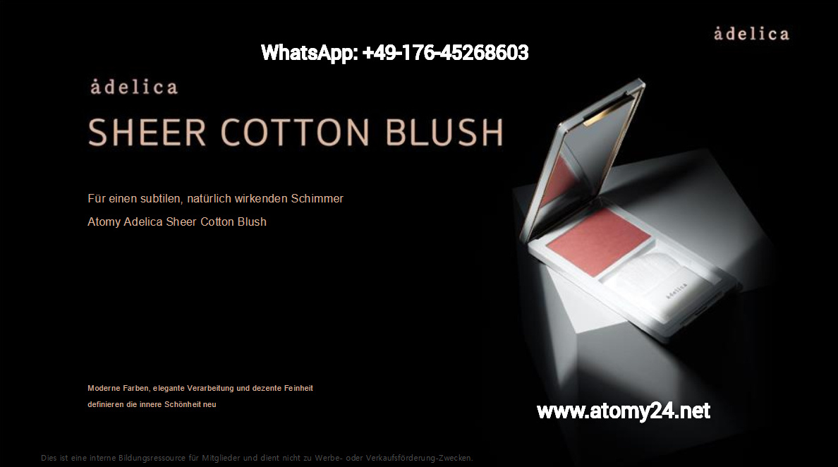 Adelica sheer cotton blush von Atomy 