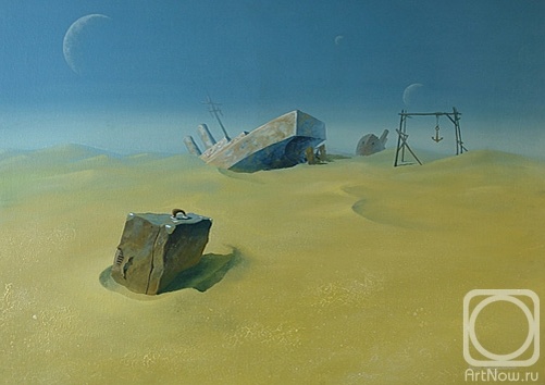 © Константин Прозоровский. Парад планет. Холст, картон, масло, акрил. 50 x 70см. 2007 г.