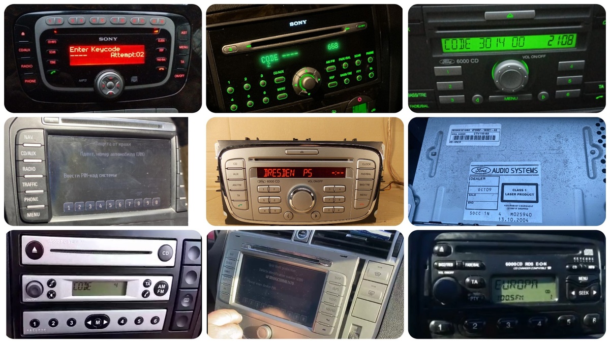 Как узнать код магнитолы Форд? Разблокировка