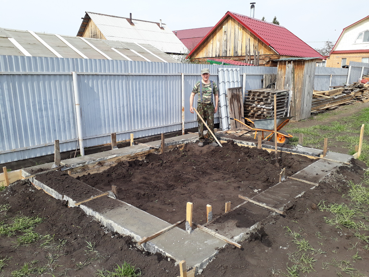Фундамент бани