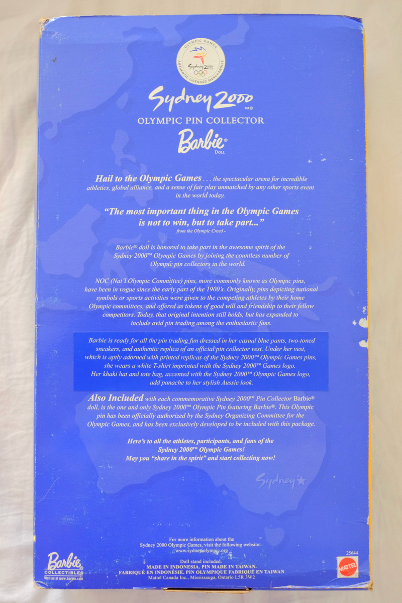Sydney 2000 Olympic Pin Collector Barbie