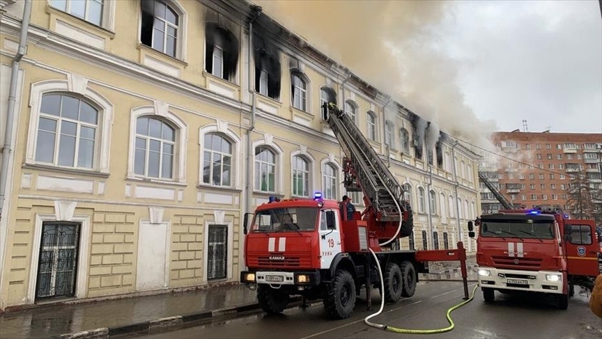    В Туле загорелся военный госпиталь