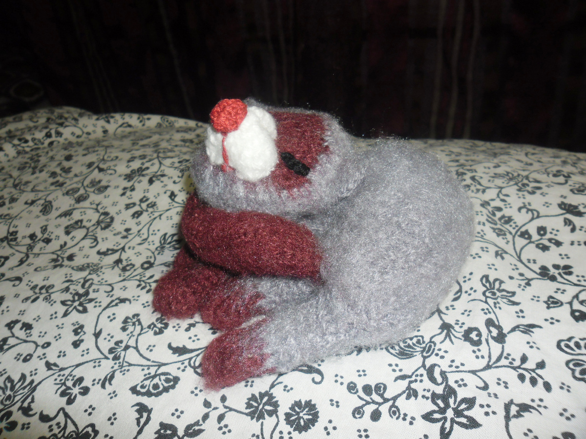 Вот такой кот получился , совсем не сиамский..но Бублик