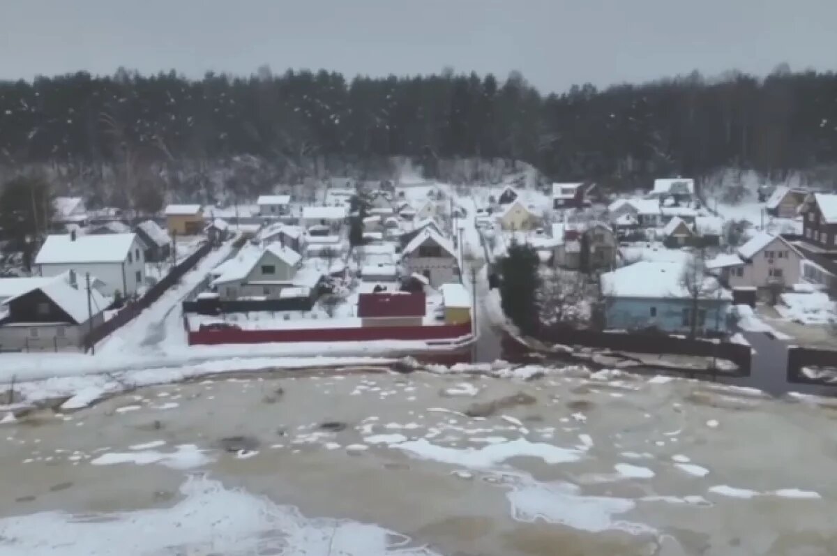    Спасатели показали подтопленное СНТ в Ленобласти с высоты птичьего полёта