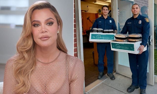 Клои заявила, что ее семья приобрела сотни блюд для пожарных. 