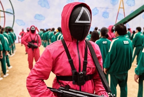    Кадр из сериала «Игра в кальмара»